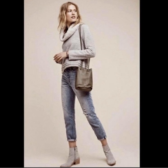 Sleeping on Snow Wool Sweater With Knit Cowl S - Picture 2 of 6